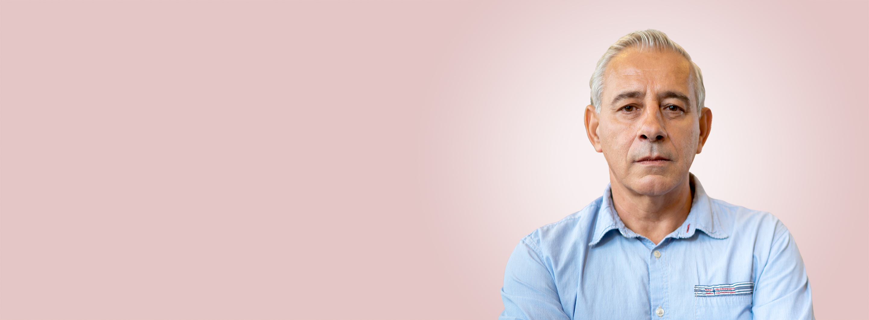 Banner image of a man with gray hair
